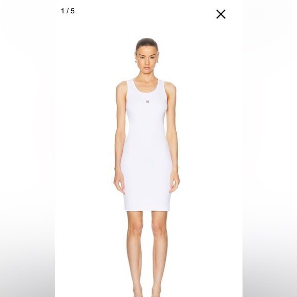Givenchy White Tank Mini Dress NWT - Picture 1 of 8